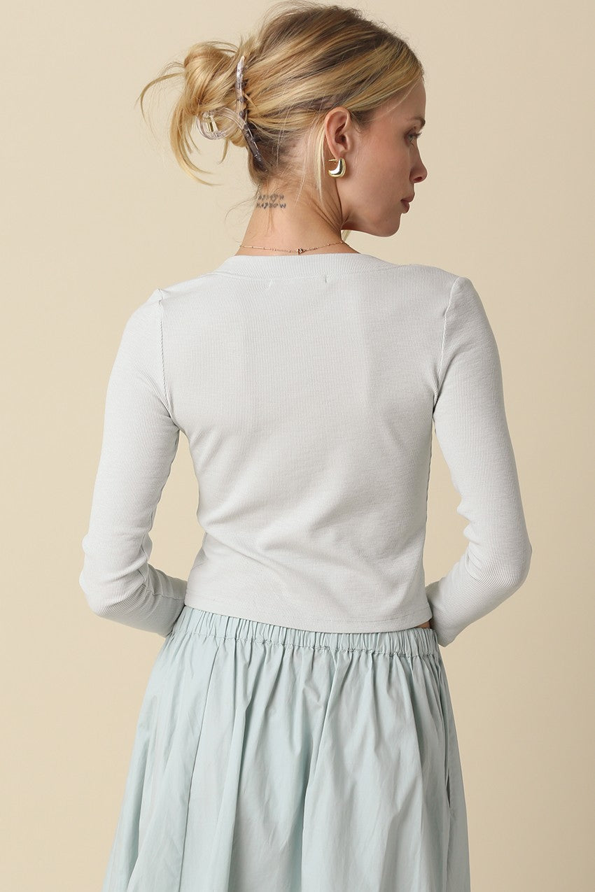 Crop Button Cardigan