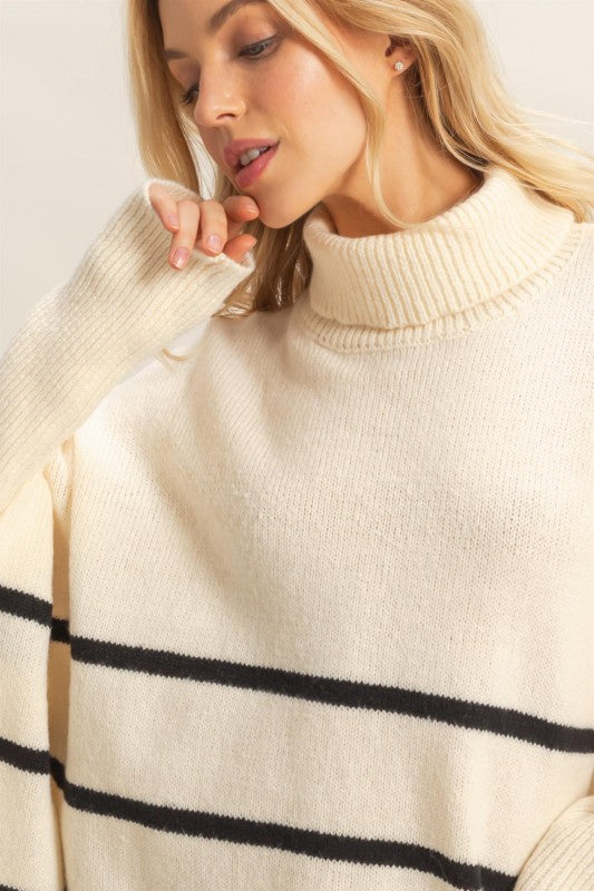 Striped Turtleneck