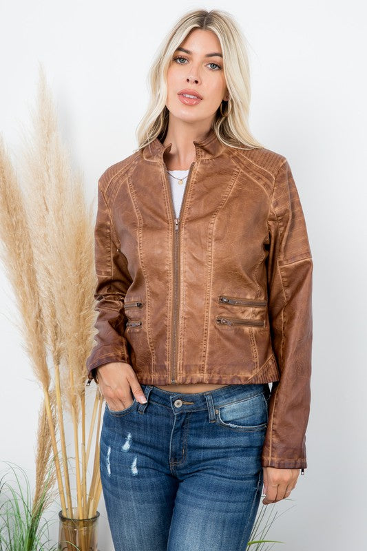 Leather Moto Jacket