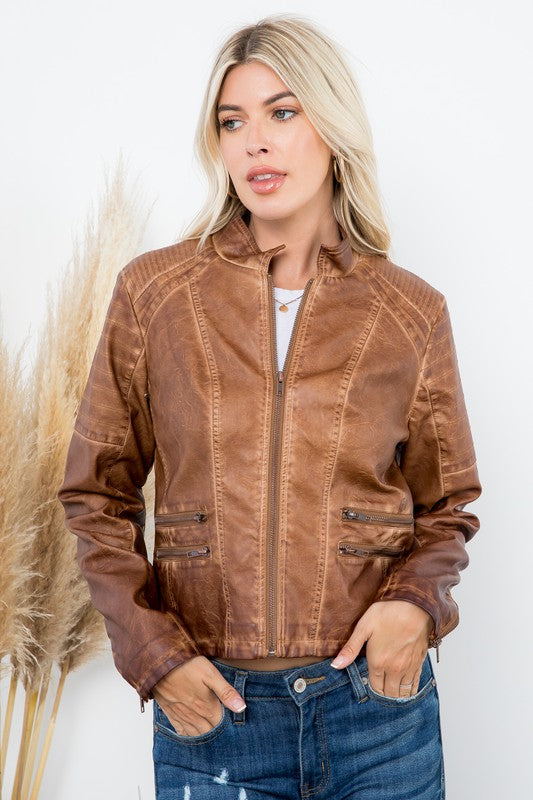 Leather Moto Jacket
