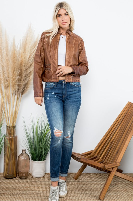 Leather Moto Jacket