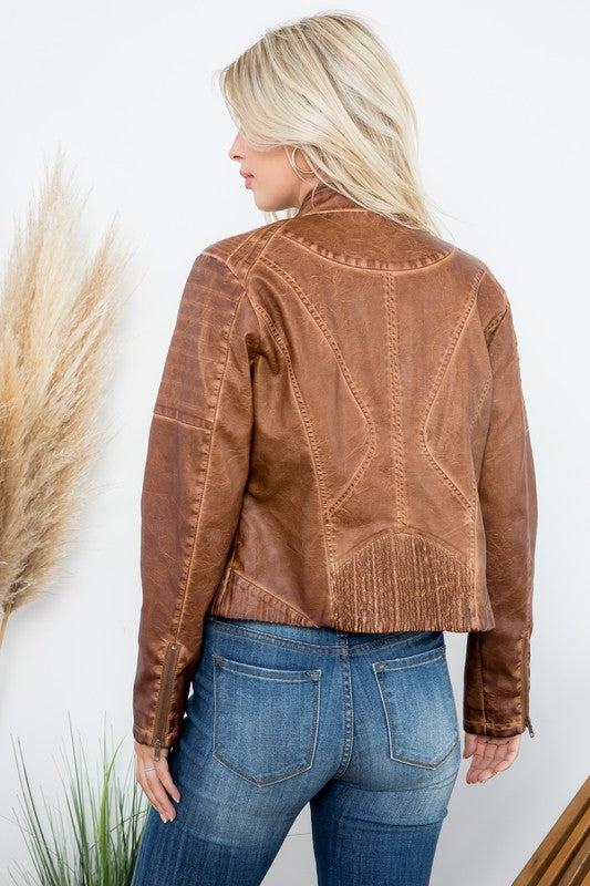 Leather Moto Jacket