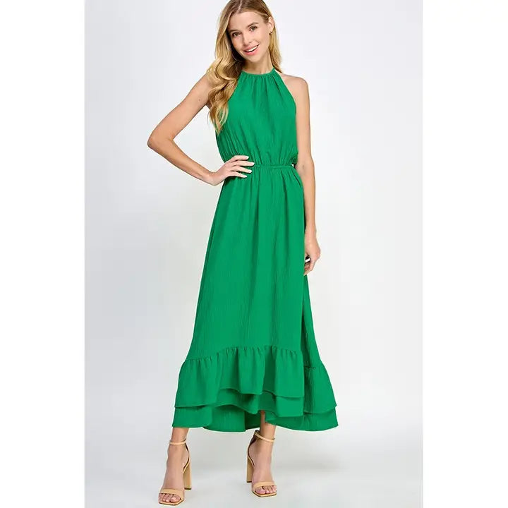 Halter Neck Maxi Dress