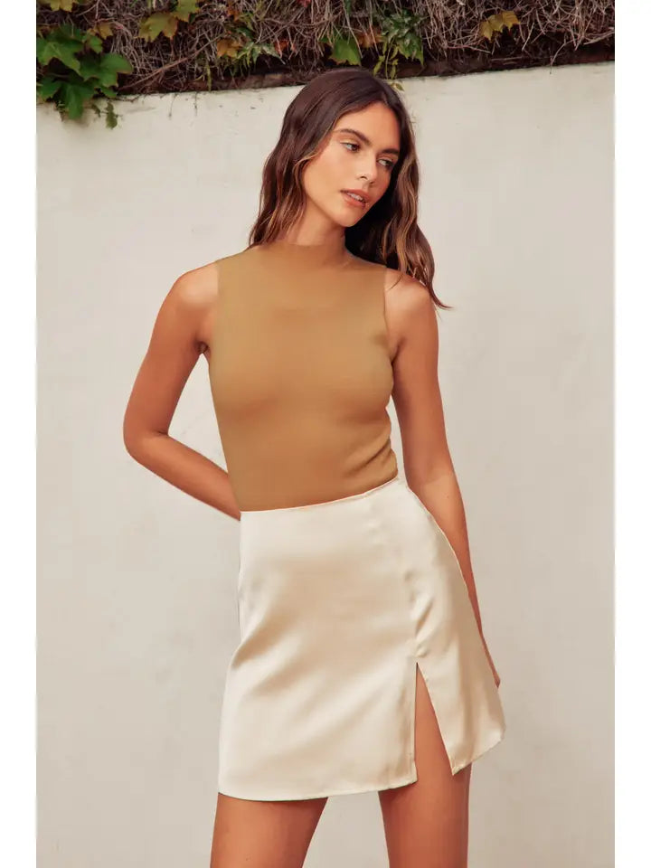 Turtleneck Knit Bodysuit