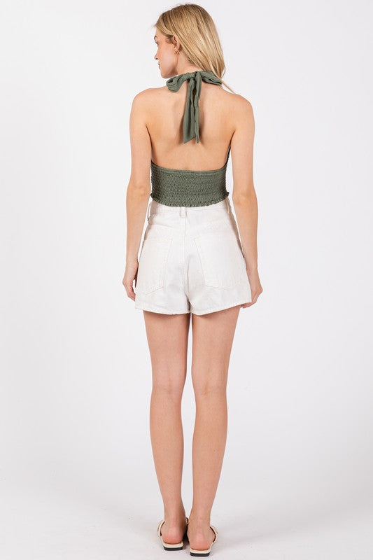 Halter Neck Crop Top