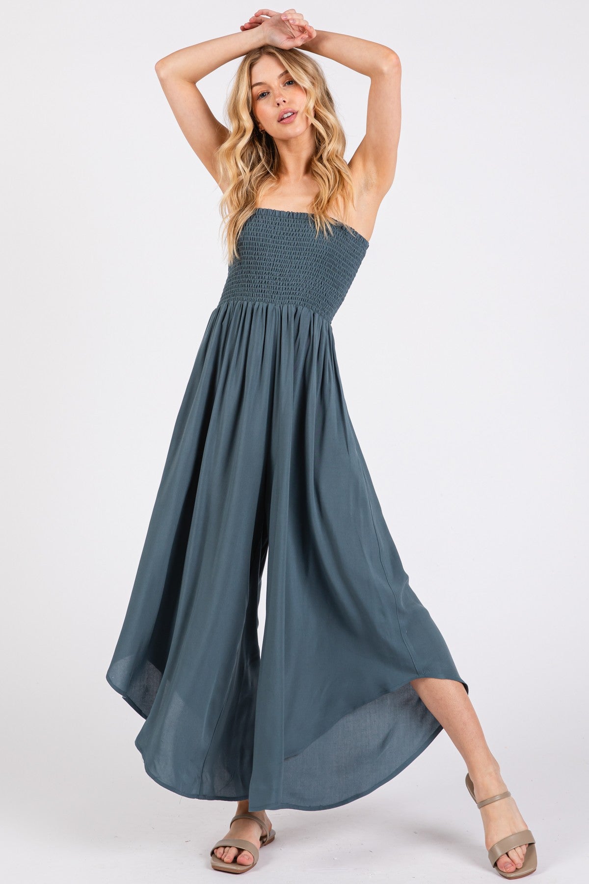 Smocked Jumpsuit