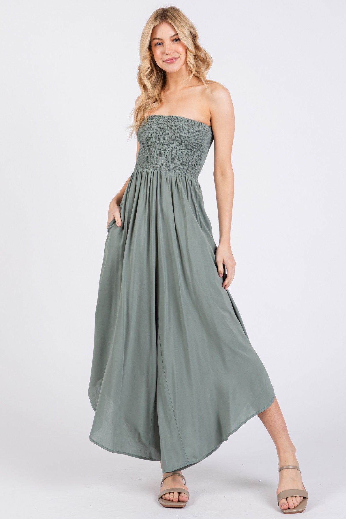Smocked Jumpsuit