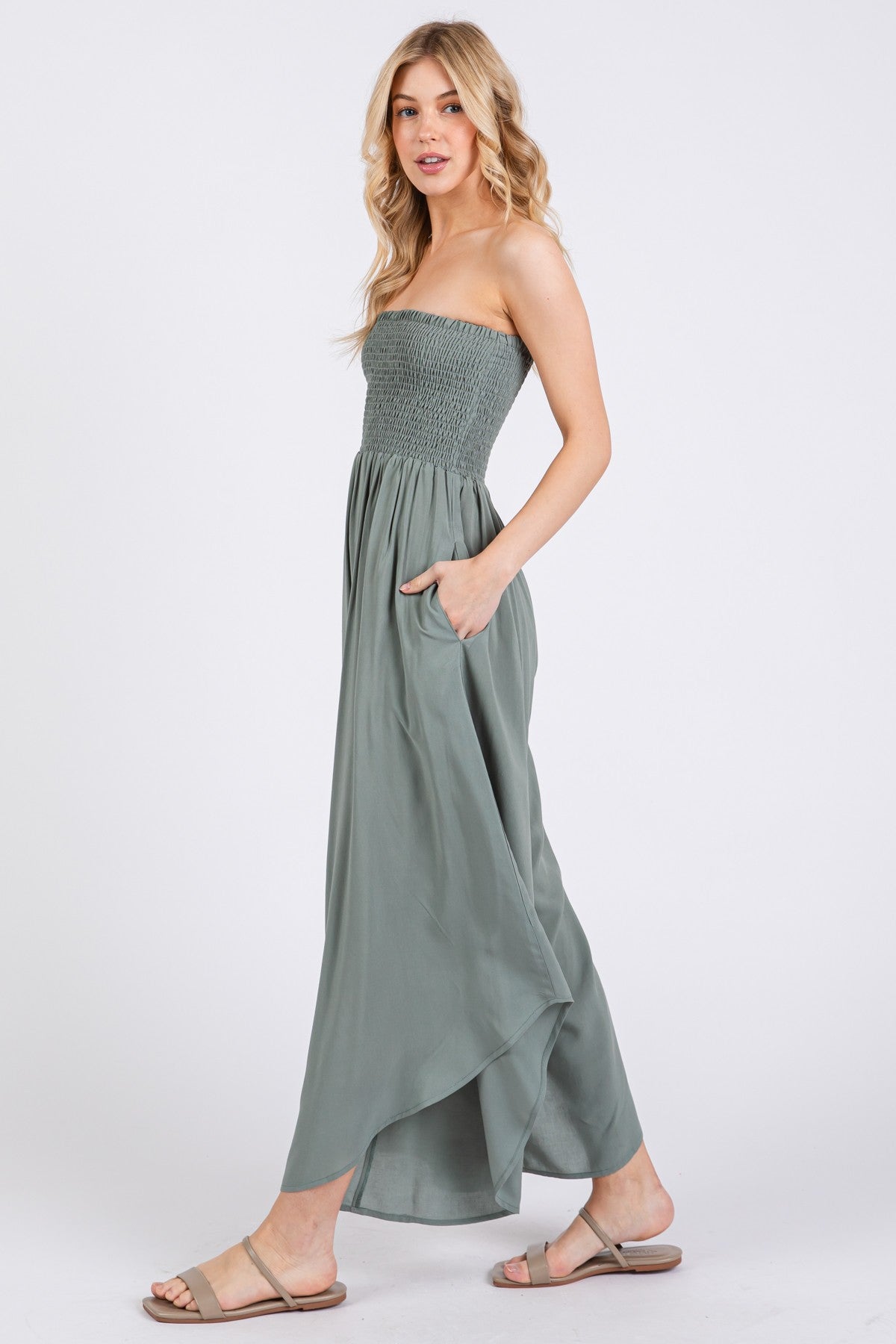 Smocked Jumpsuit