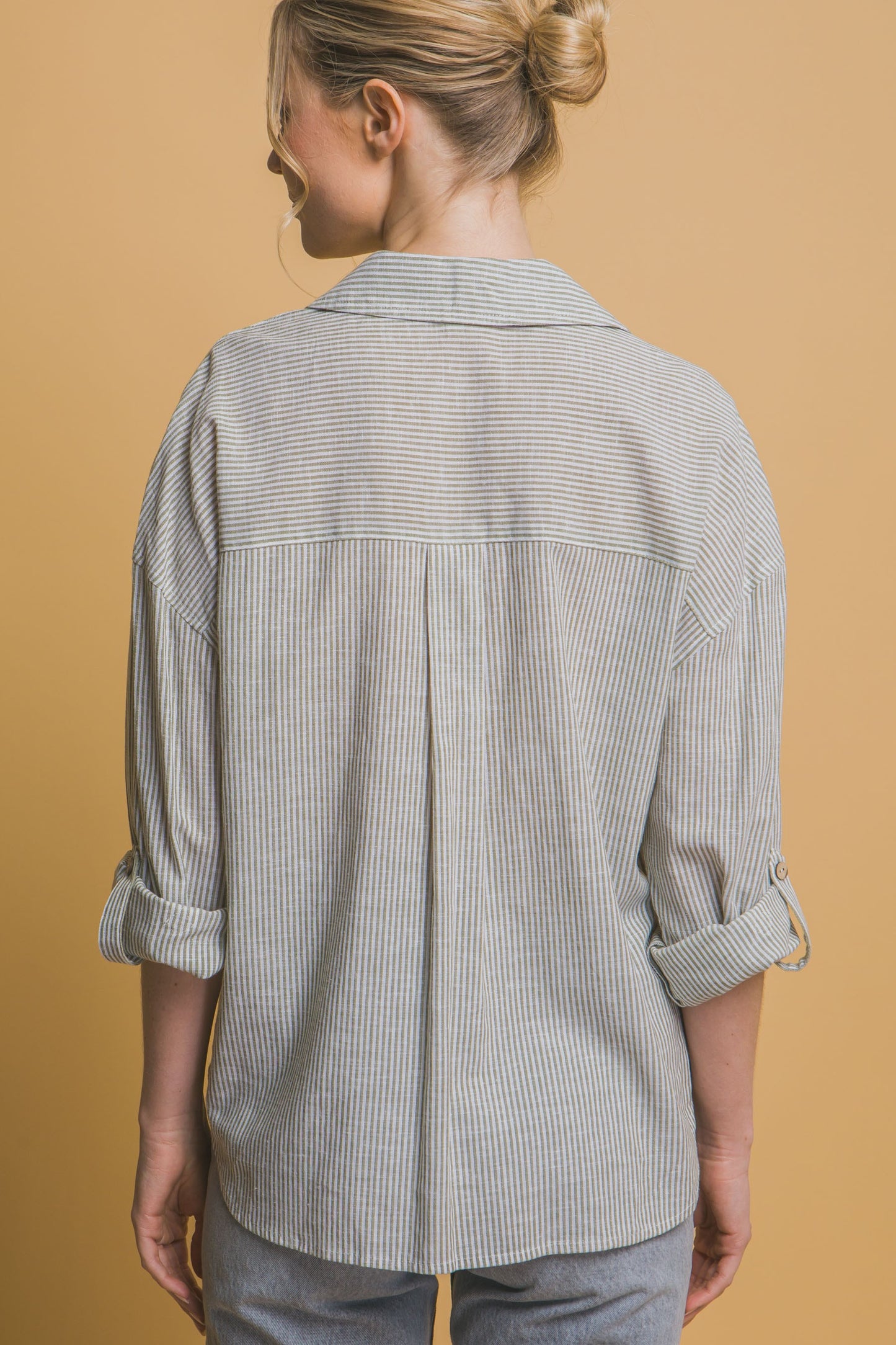 Classic Button Stripe Shirt