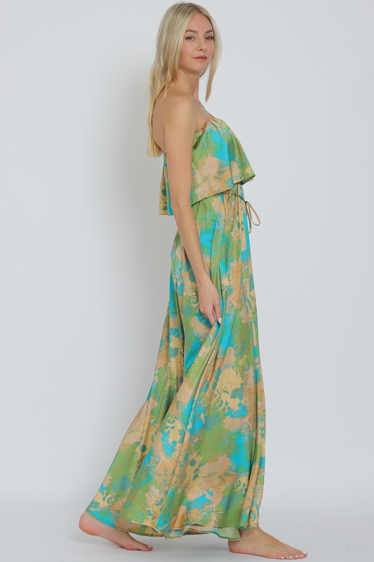Floral Belted Maxi Dress
