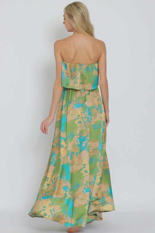 Floral Belted Maxi Dress