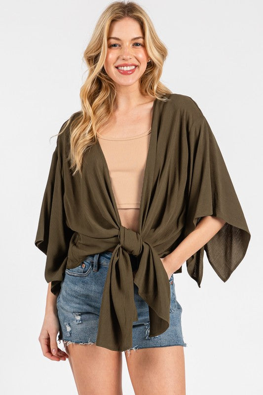 Linen Kimono Cardigan