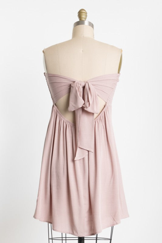 Tie-Back Mini Dress