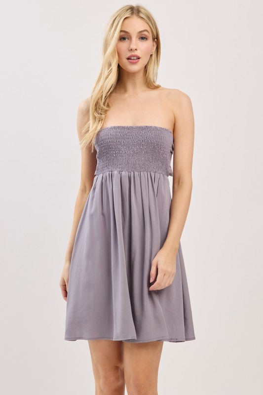Tie-Back Mini Dress