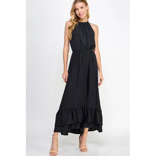 Halter Neck Maxi Dress