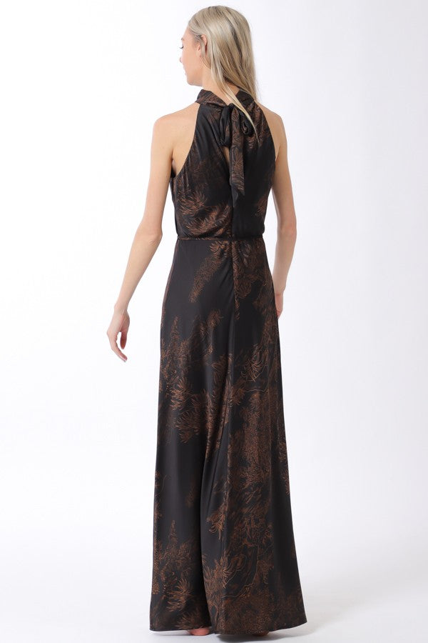Mock Neck Maxi Dress