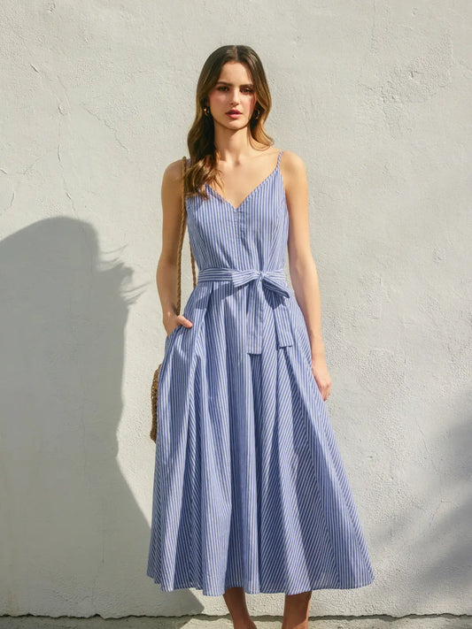 Better Off Plunging Fit and Flare Dress