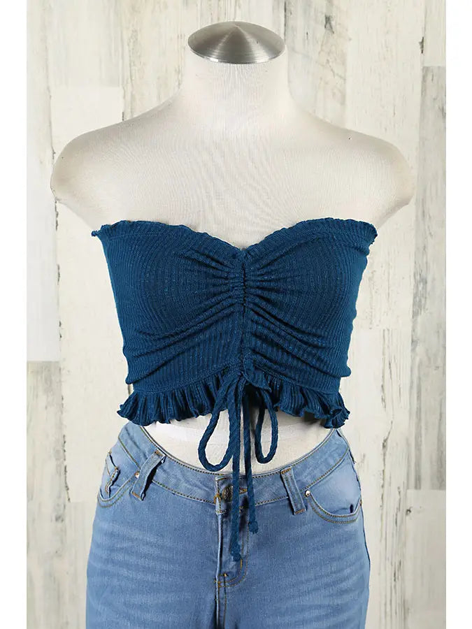 Drawstring Tube Top