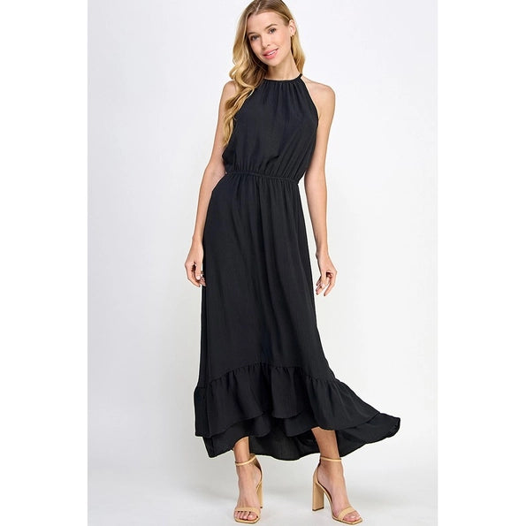 Halter Neck Maxi Dress