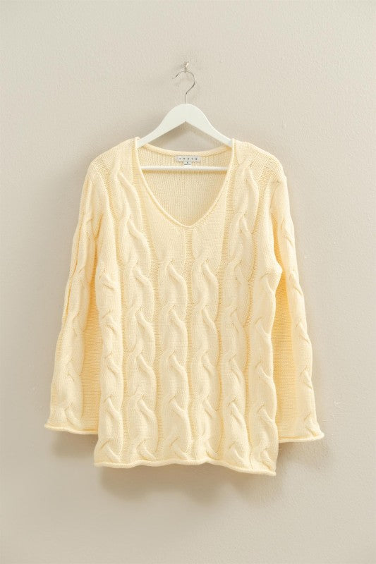 Cable Pullover Sweater