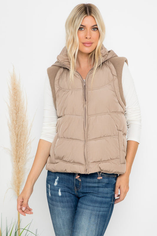 Hooded Puffer Vest