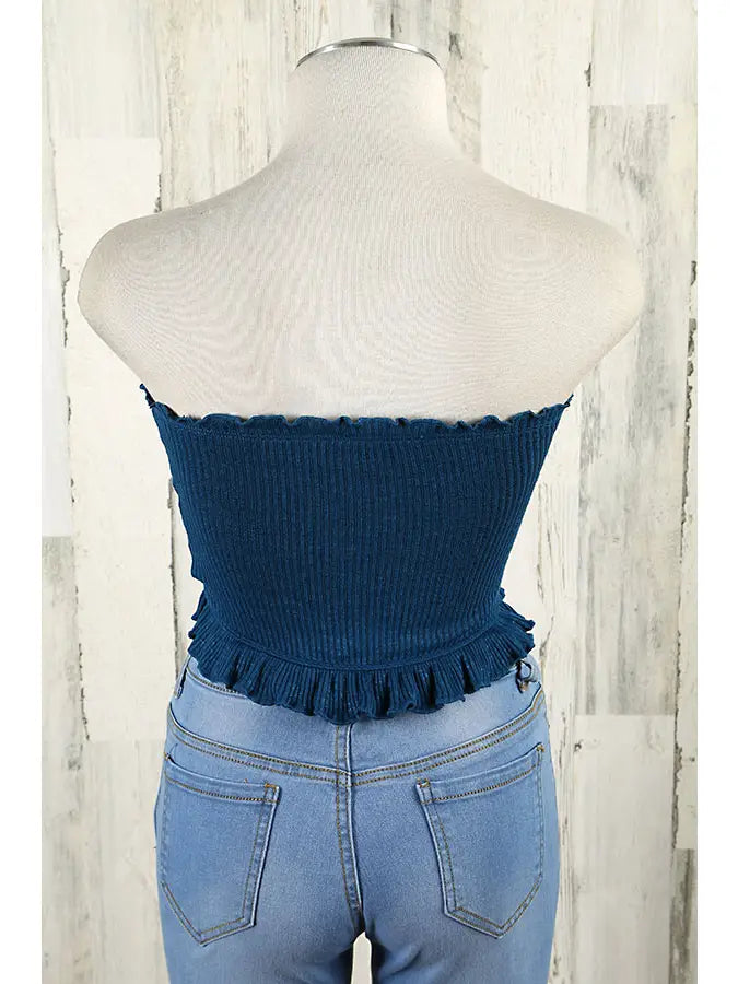 Drawstring Tube Top