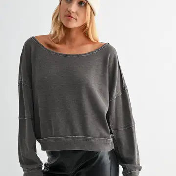 Waffle Knit Pullover