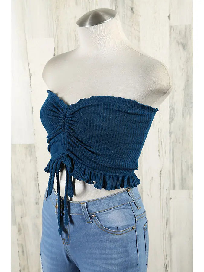 Drawstring Tube Top