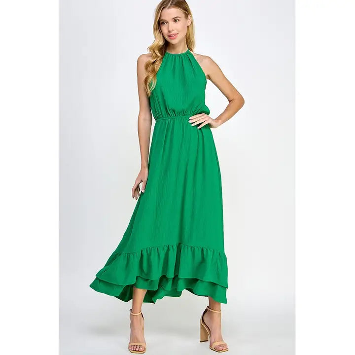 Halter Neck Maxi Dress