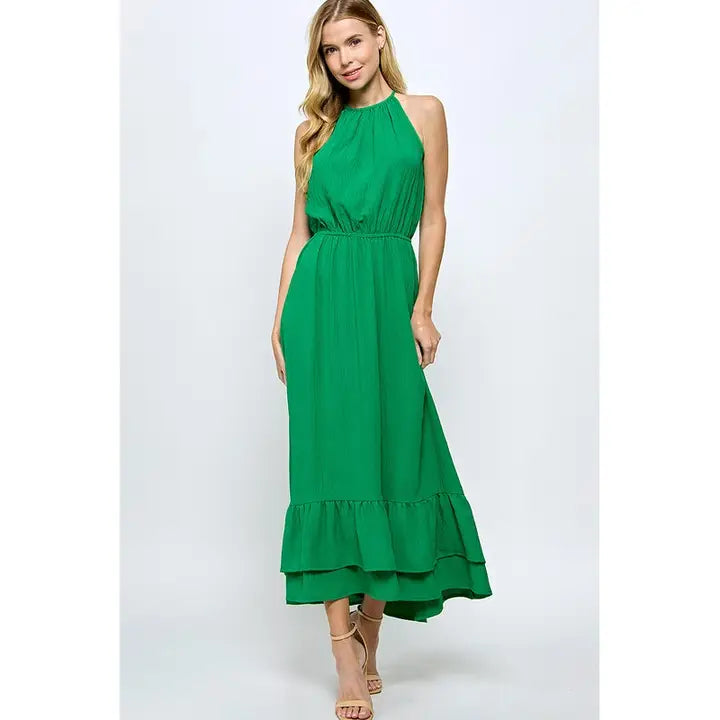 Halter Neck Maxi Dress