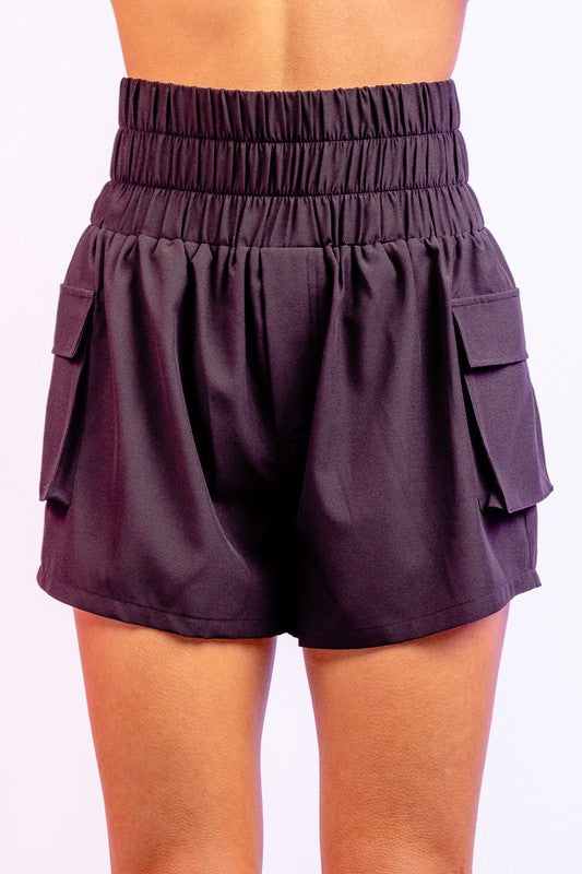 High Waisted Active Shorts w/ Pockets