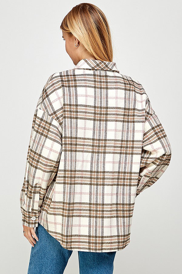 Pink/Brown Shacket