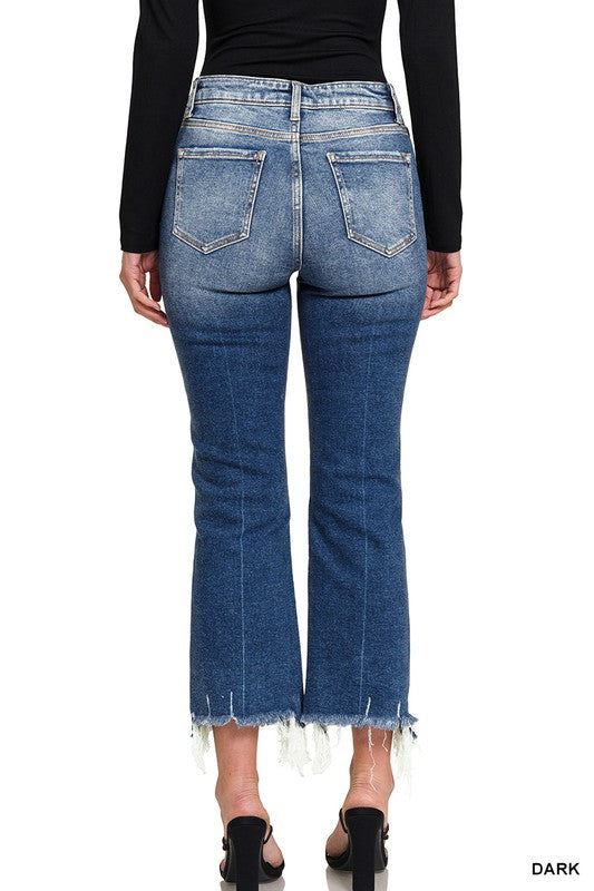 Kick Crop Flare Denim Jeans