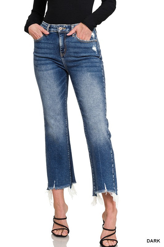 Kick Crop Flare Denim Jeans