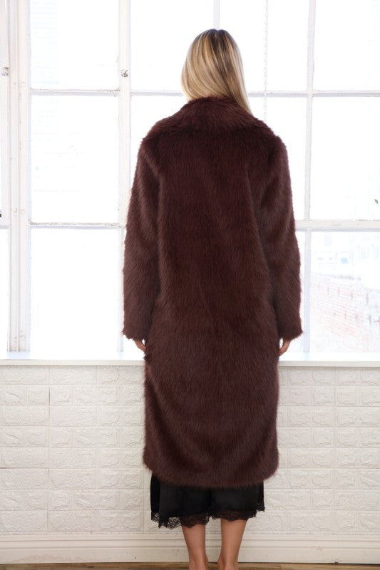 Faux Fur Overcoat
