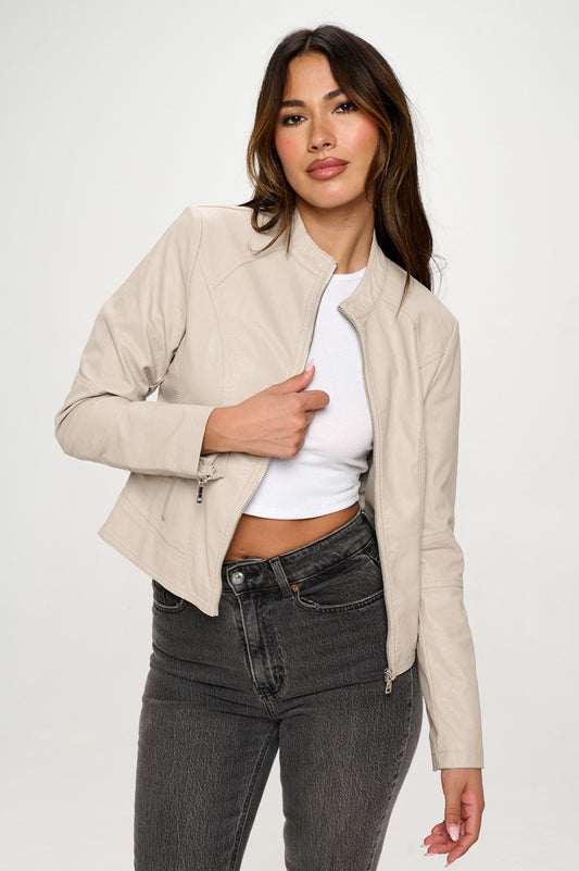 Classic Faux Leather Jacket