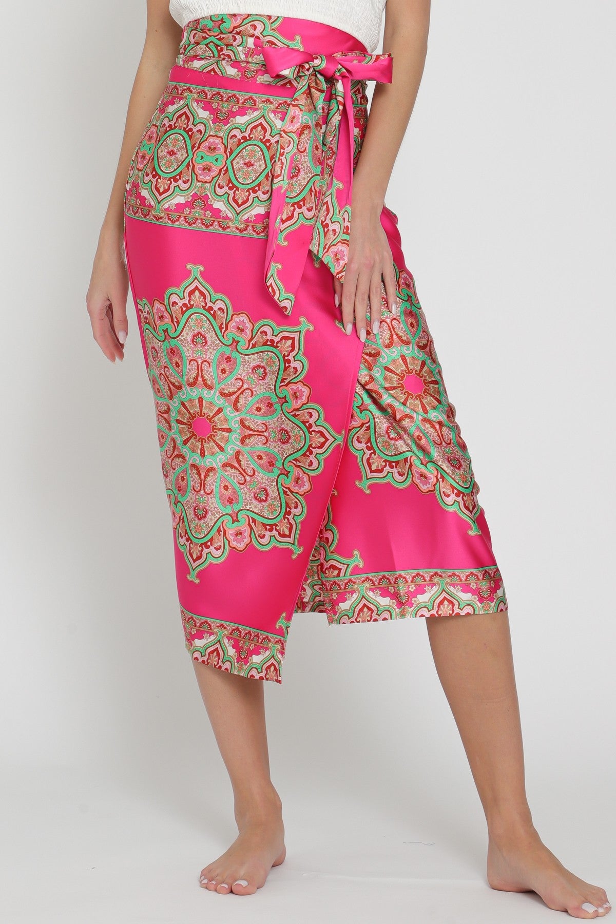 Summer Wrap Midi Skirt