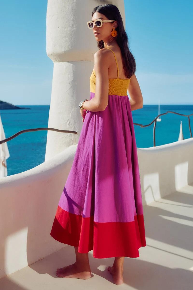 Elegant Spaghetti Strap Maxi Dress