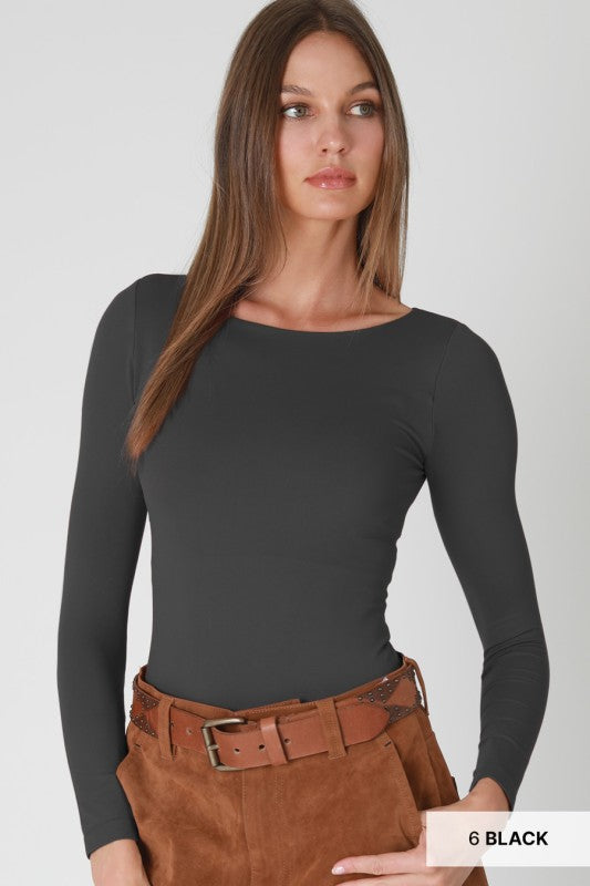 Boat Neck Long Sleeve