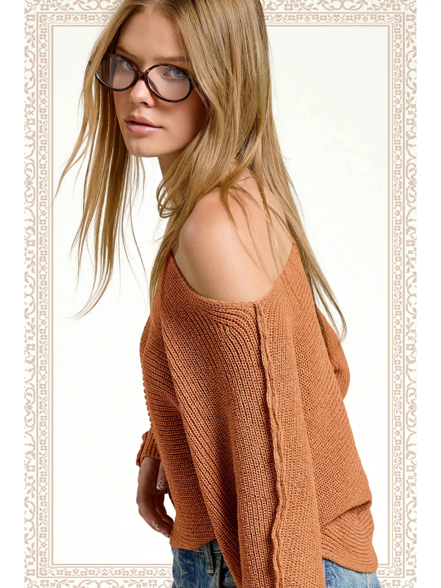 Off Shoulder Sweater