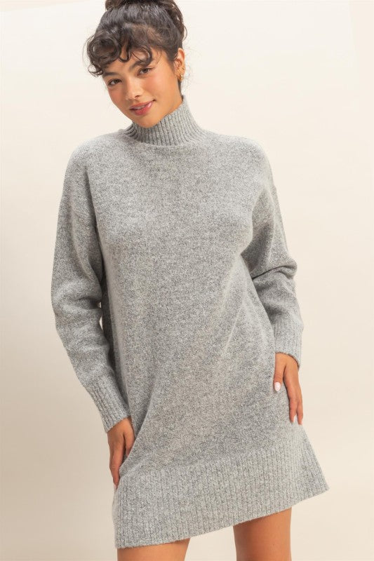 Turtleneck Sweater Dress