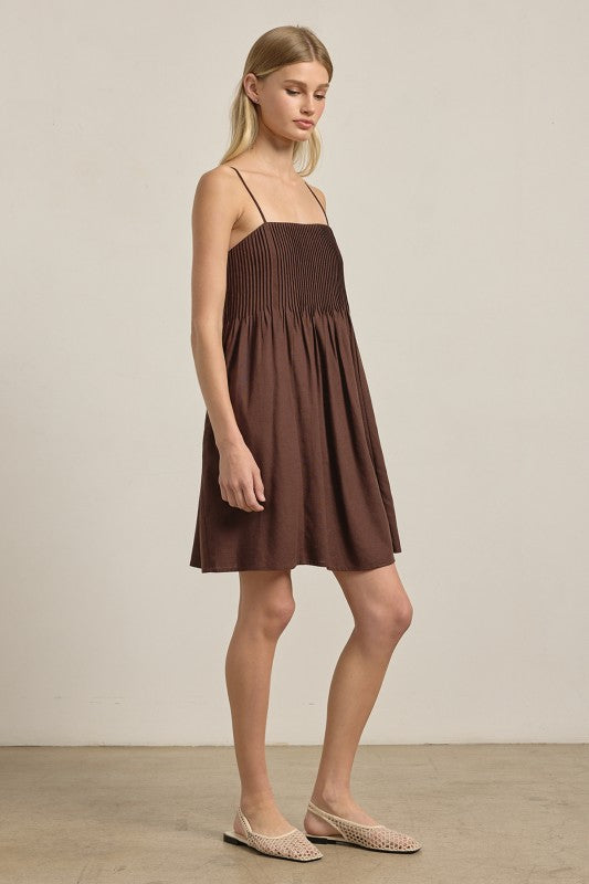 Smocked Bodice Cami Mini Dress