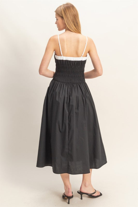 Smocked Midi Dress