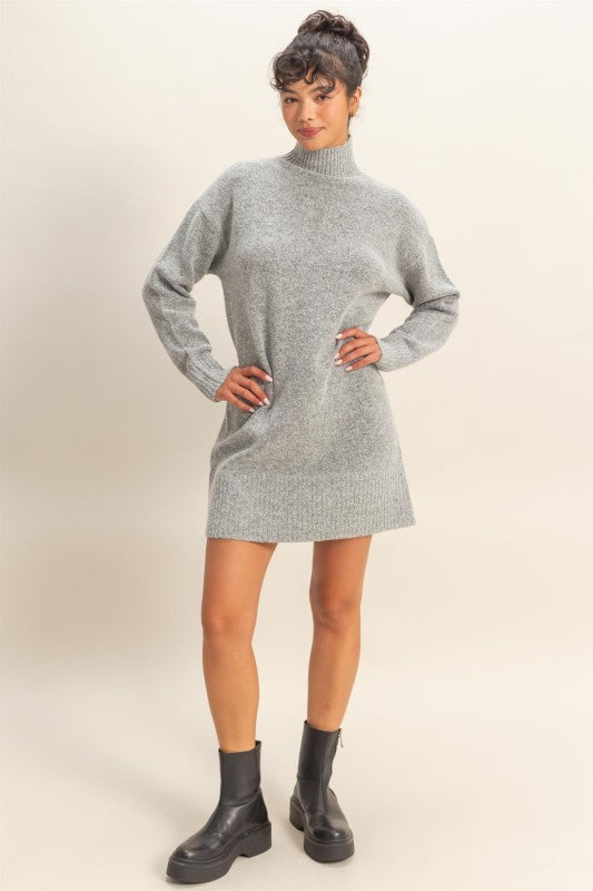Turtleneck Sweater Dress