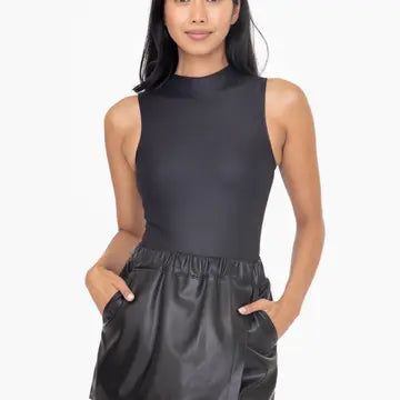 Sleeveless Mock Neck Bodysuit