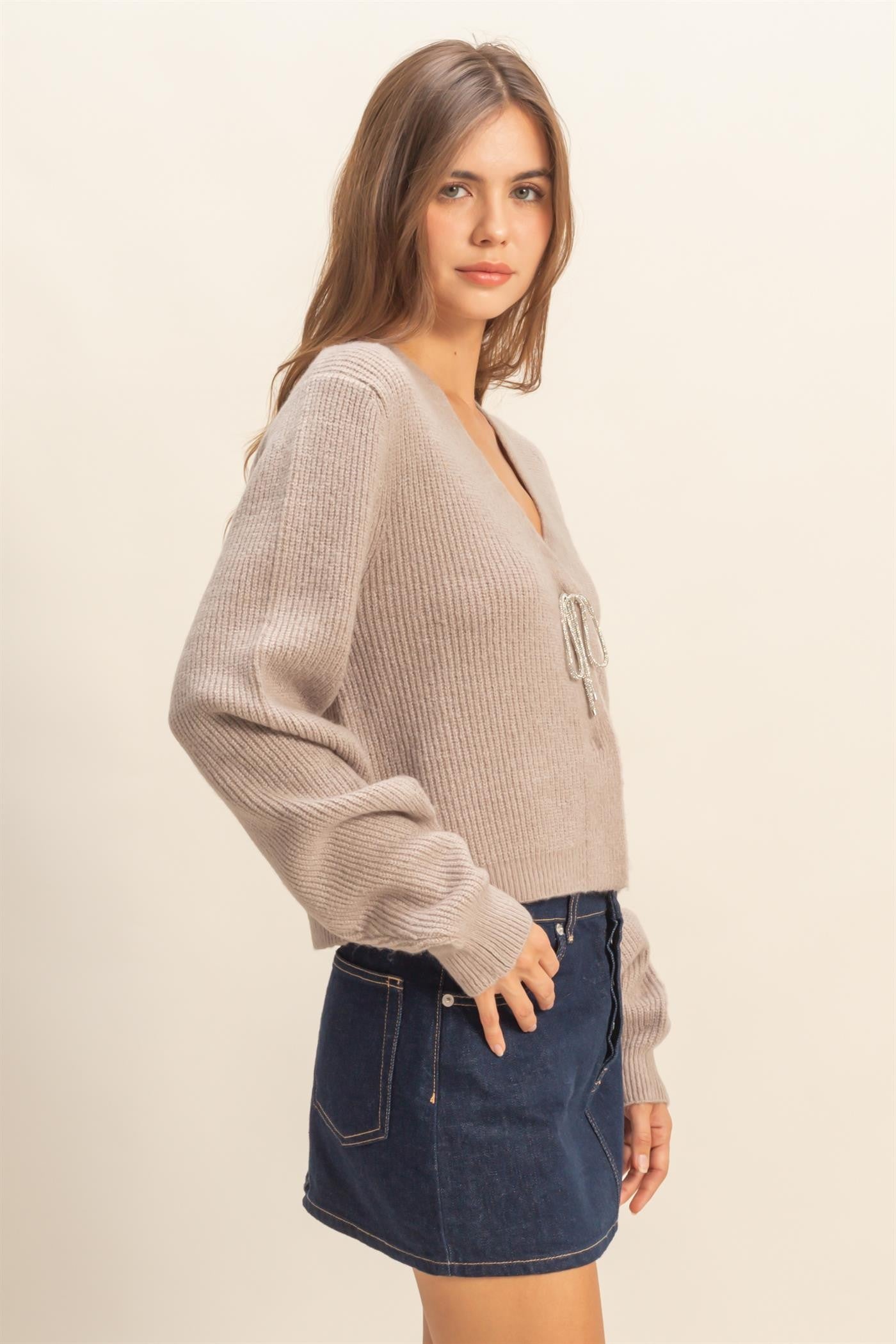Sparkle Bow Cardigan