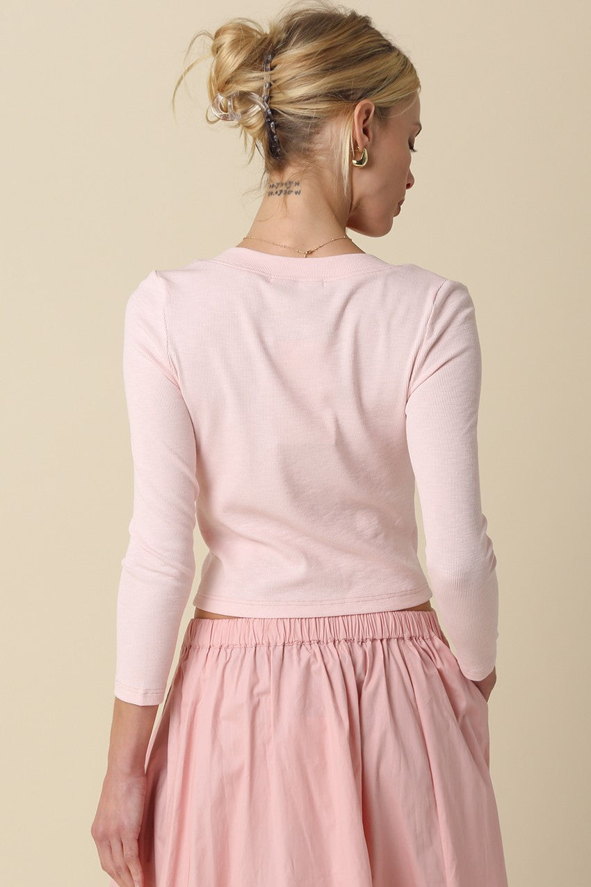 Crop Button Cardigan