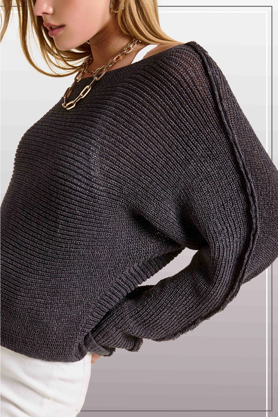 Off Shoulder Sweater