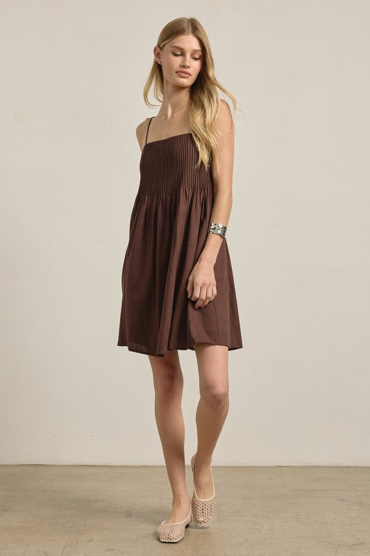 Smocked Bodice Cami Mini Dress