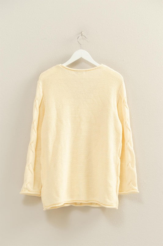 Cable Pullover Sweater